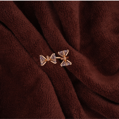 Gold-Tone Triple Crystal Open Statement Ring
