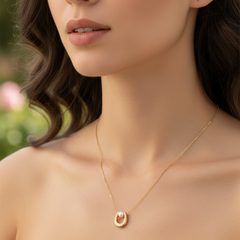 Pearl Loop Pendant Necklace