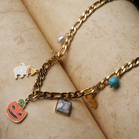 Halloween-Themed Charm Necklace