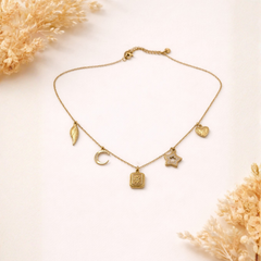 Celestial Charm Multi-Pendant Necklace