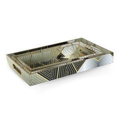 Gilded Mirage – Geometric Tray Set (3 Pcs)