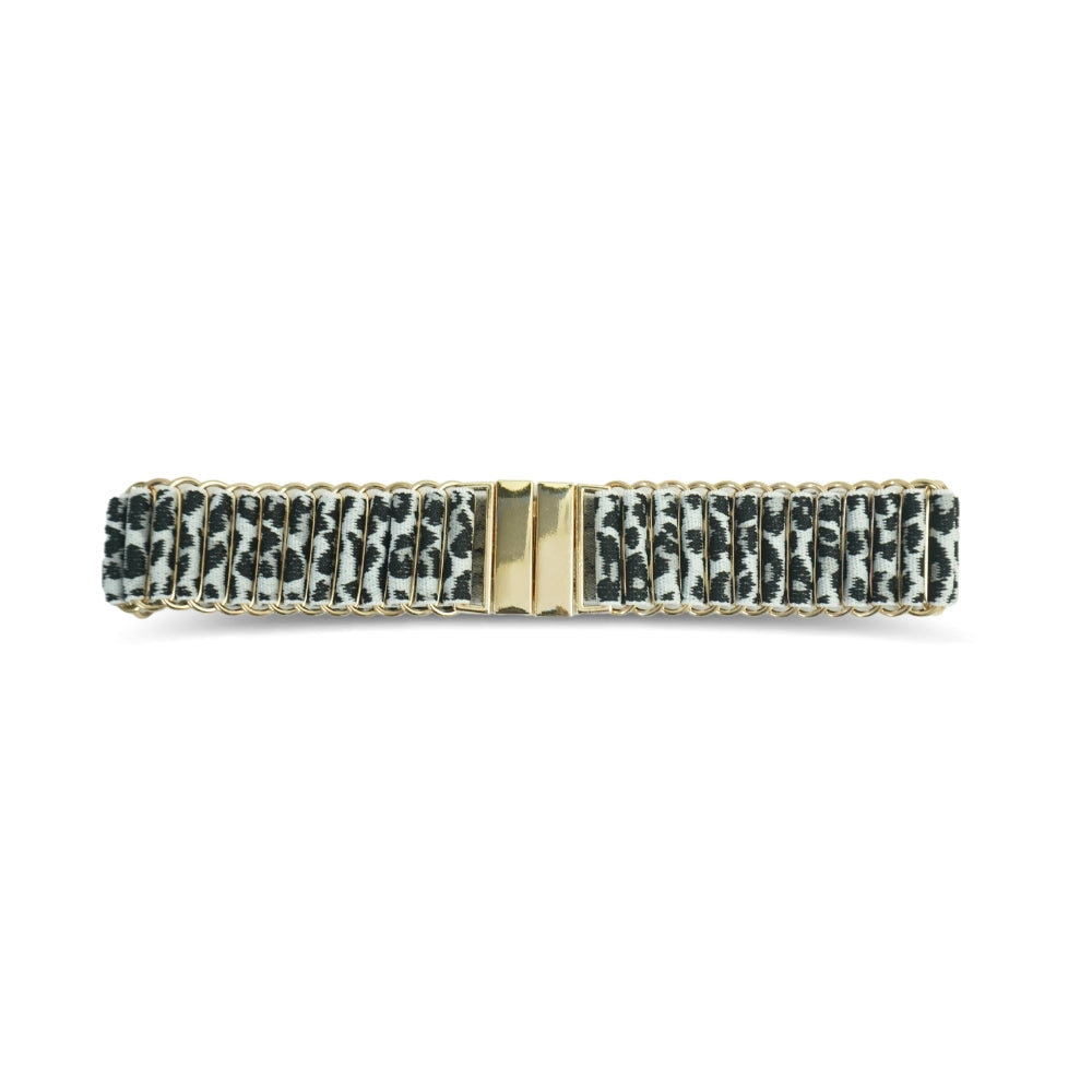 Leopard Print Chain Link Waist Belt