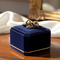 Gold-Tone Serpent Statement Ring