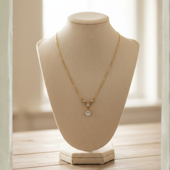 Delicate Crystal Drop Necklace