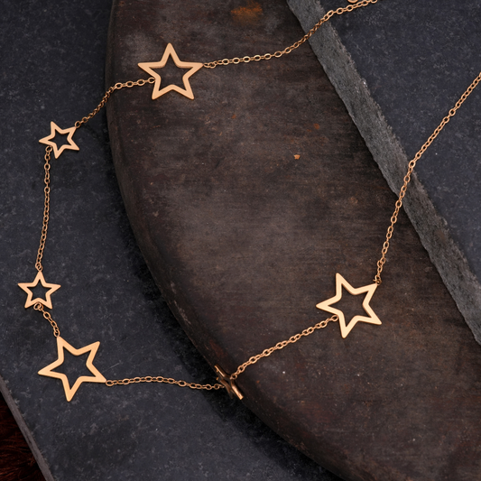 Gold Star Charm Necklace Collection