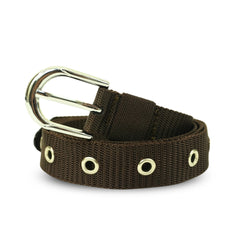 Minimalist Nylon Brown Waist Belt