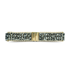 Leopard Print Chain Link Waist Belt