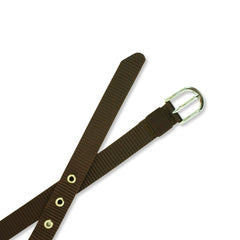 Minimalist Nylon Brown Waist Belt