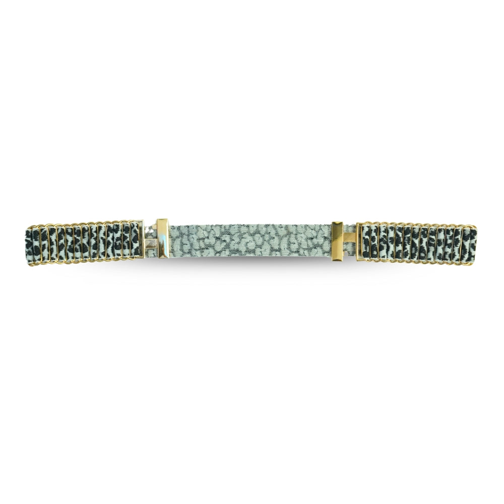 Leopard Print Chain Link Waist Belt