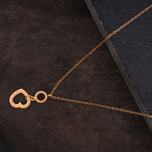 Modern Heart Pendant Necklace