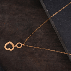 Modern Heart Pendant Necklace