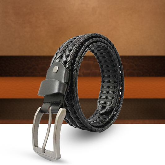 Style with Premium Collections of Men's Genuine Leather, Braided, and Woven Belts – Perfect for Casual Jeans