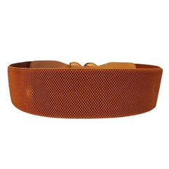 Brown Women Belt for Your Dress with Snake Buckle