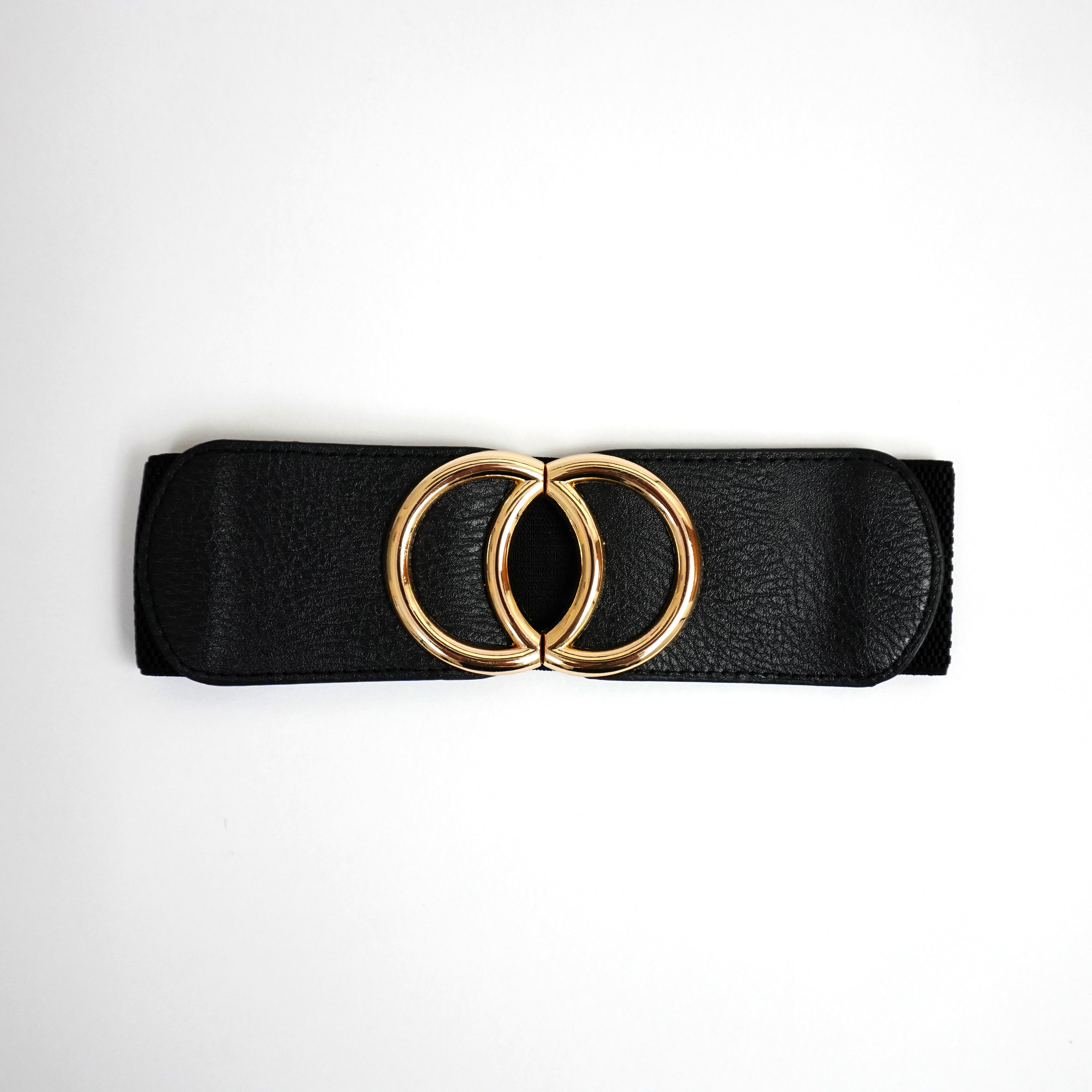 Black Double Spin Waist Belt