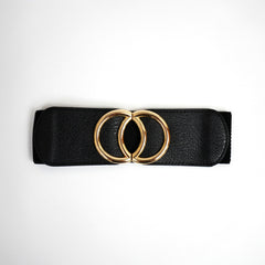 Black Double Spin Waist Belt