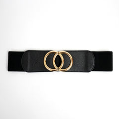 Black Double Spin Waist Belt