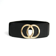 Black Double Spin Waist Belt