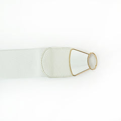 Elegant White Bow Belt