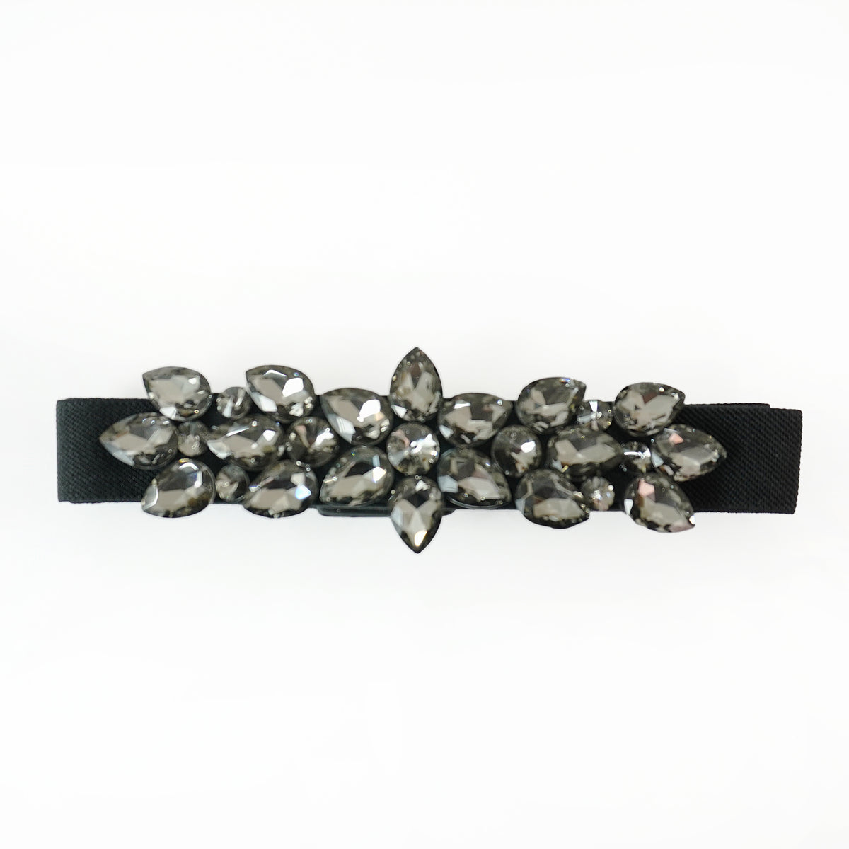 Sparkling Black Stretch Belt for Women