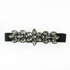 Sparkling Black Stretch Belt for Women