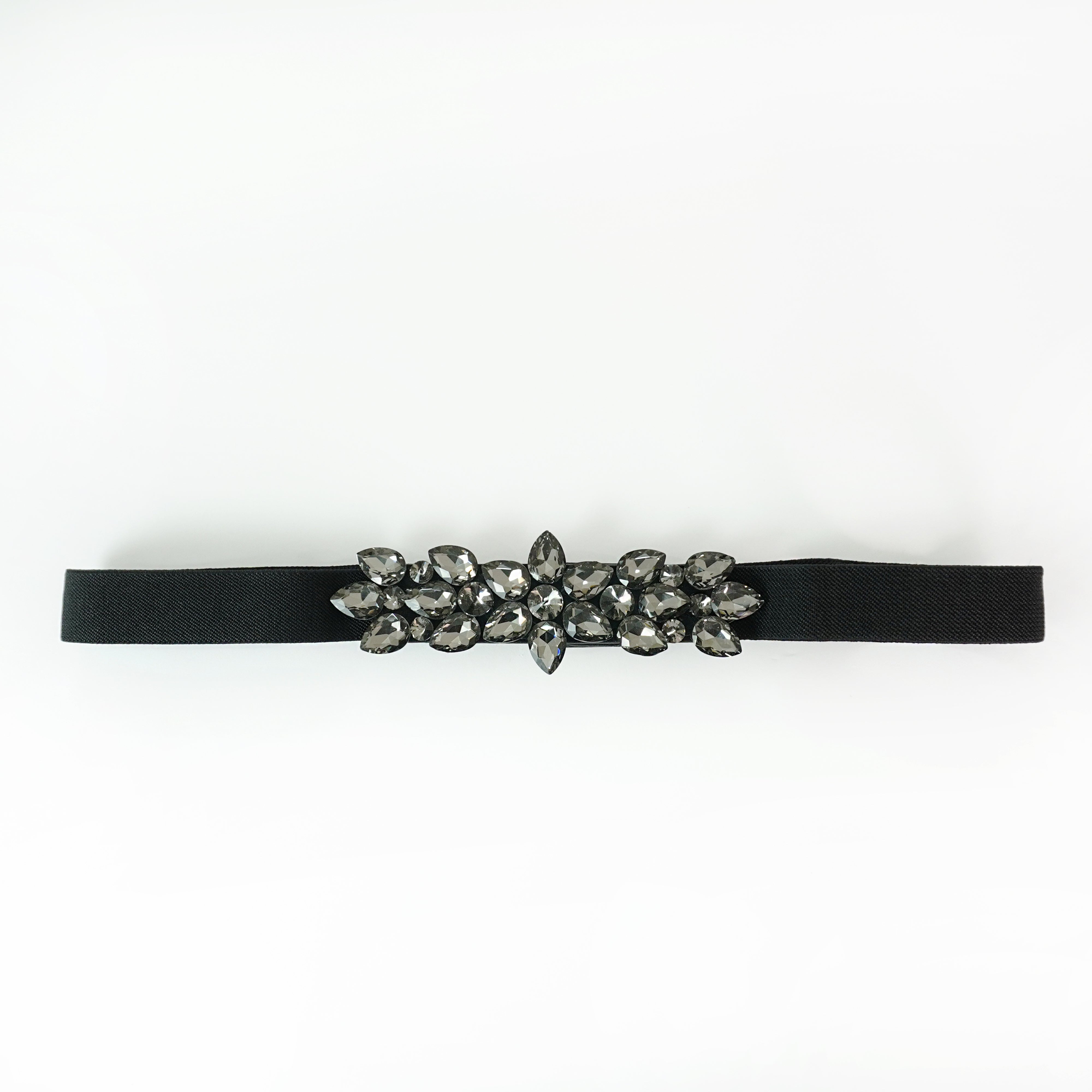 Sparkling Black Stretch Belt for Women