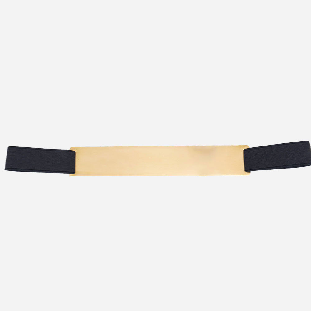 Girls Golden Black Metal Belt - Free Size and Fully Comfortable