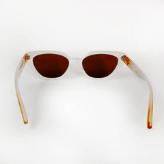 Joe's White Unisex Cat-Eye Sunglasses