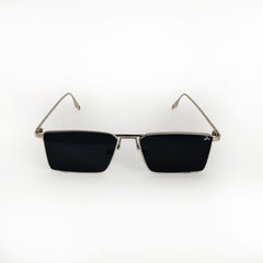 Joe's Silver Rectangle Unisex Sunglasses