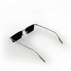 Joe's Silver Rectangle Unisex Sunglasses