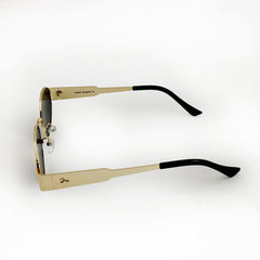 Joe's Retro Gold Round Unisex Sunglasses