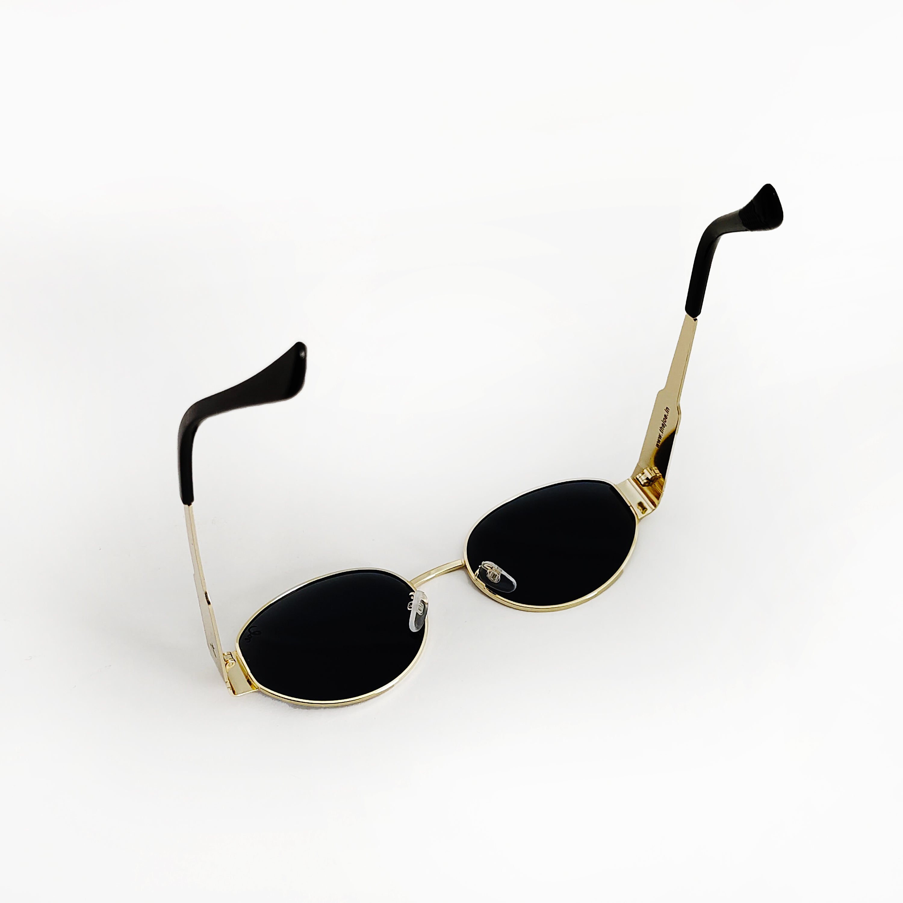 Joe's Retro Gold Round Unisex Sunglasses