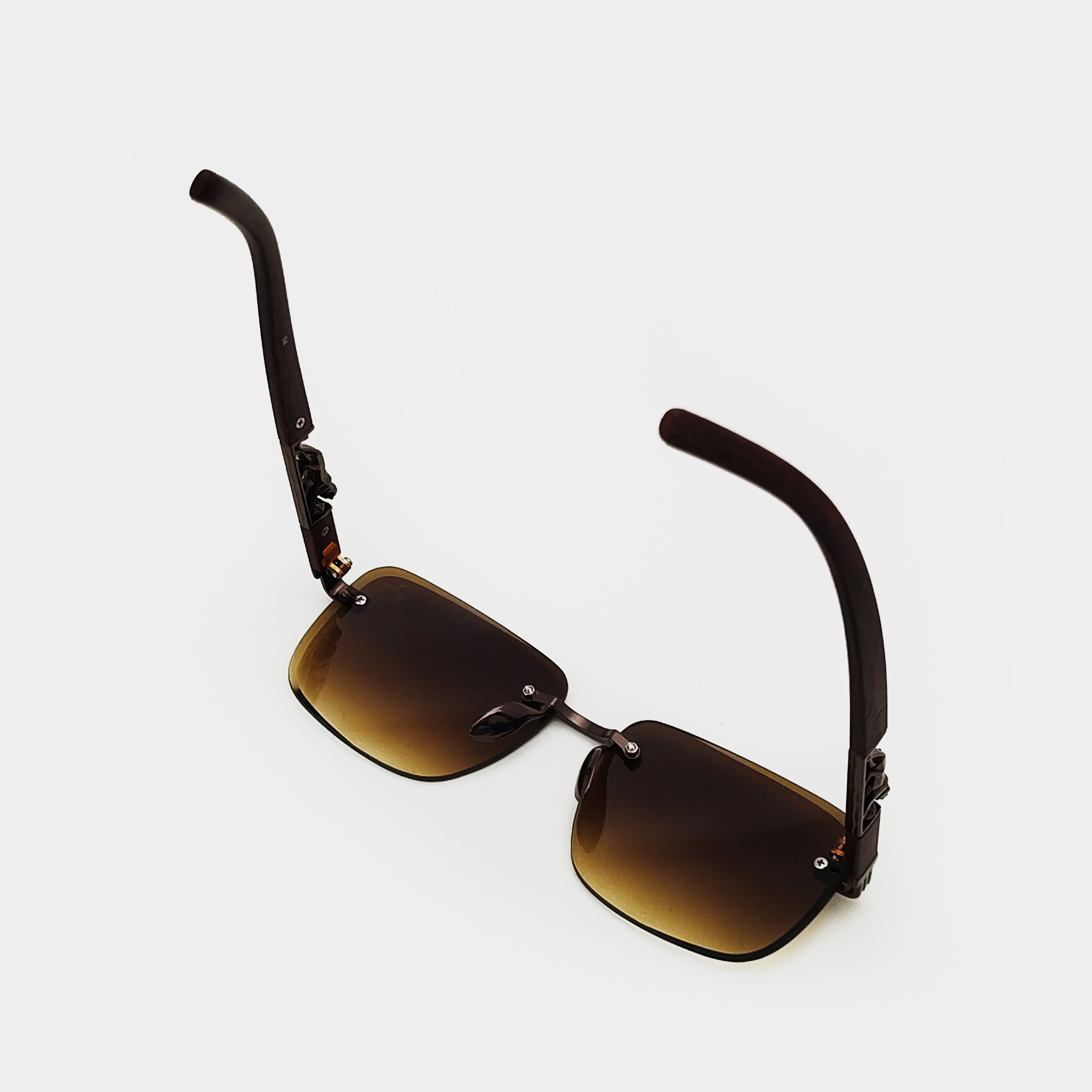 Joe's Brown Unisex Lion Sunglasses with Wooden Temples