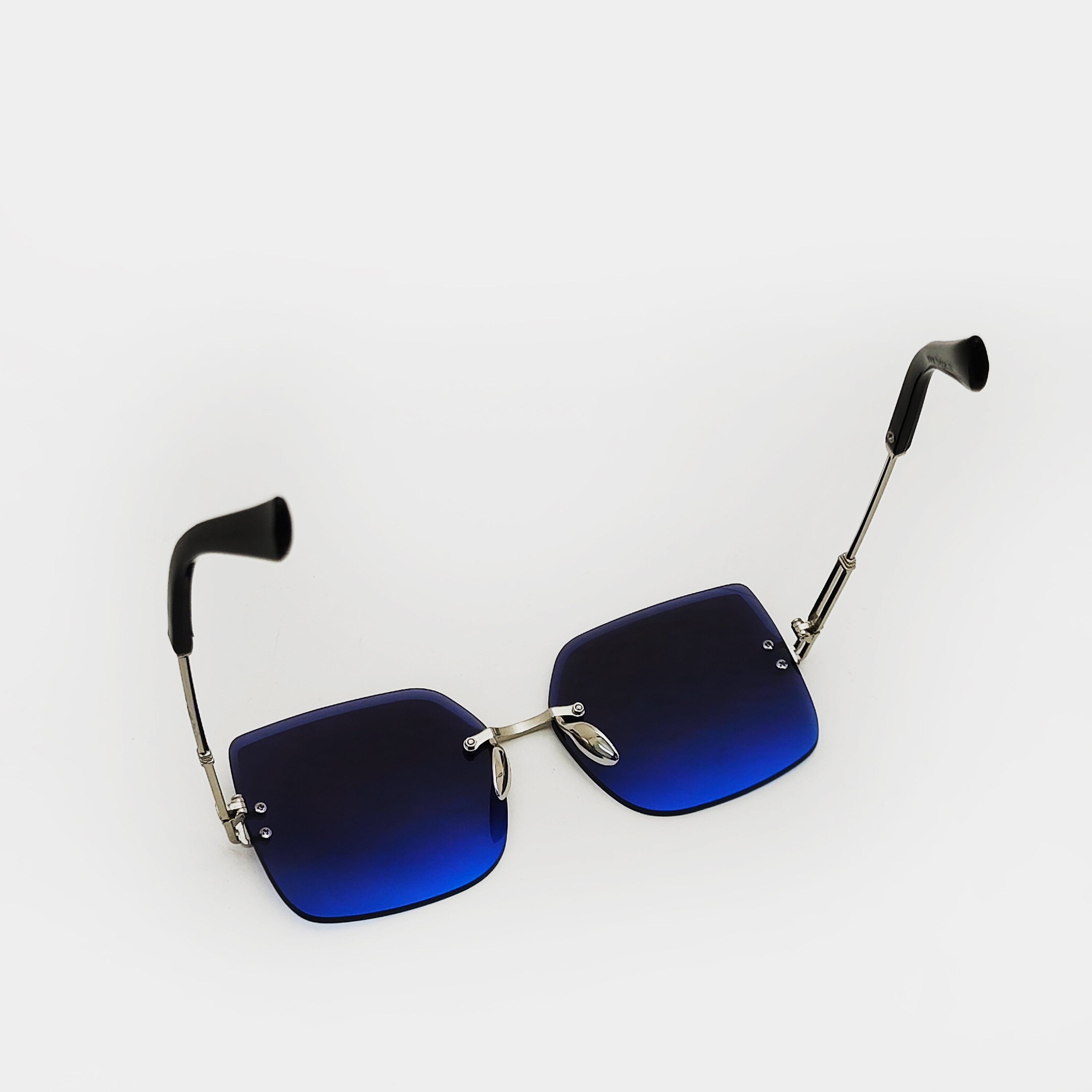 Joe's Silver & Sapphire Unisex Sunglasses