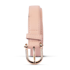 Blush Pink Belt with U-shaped Buckle