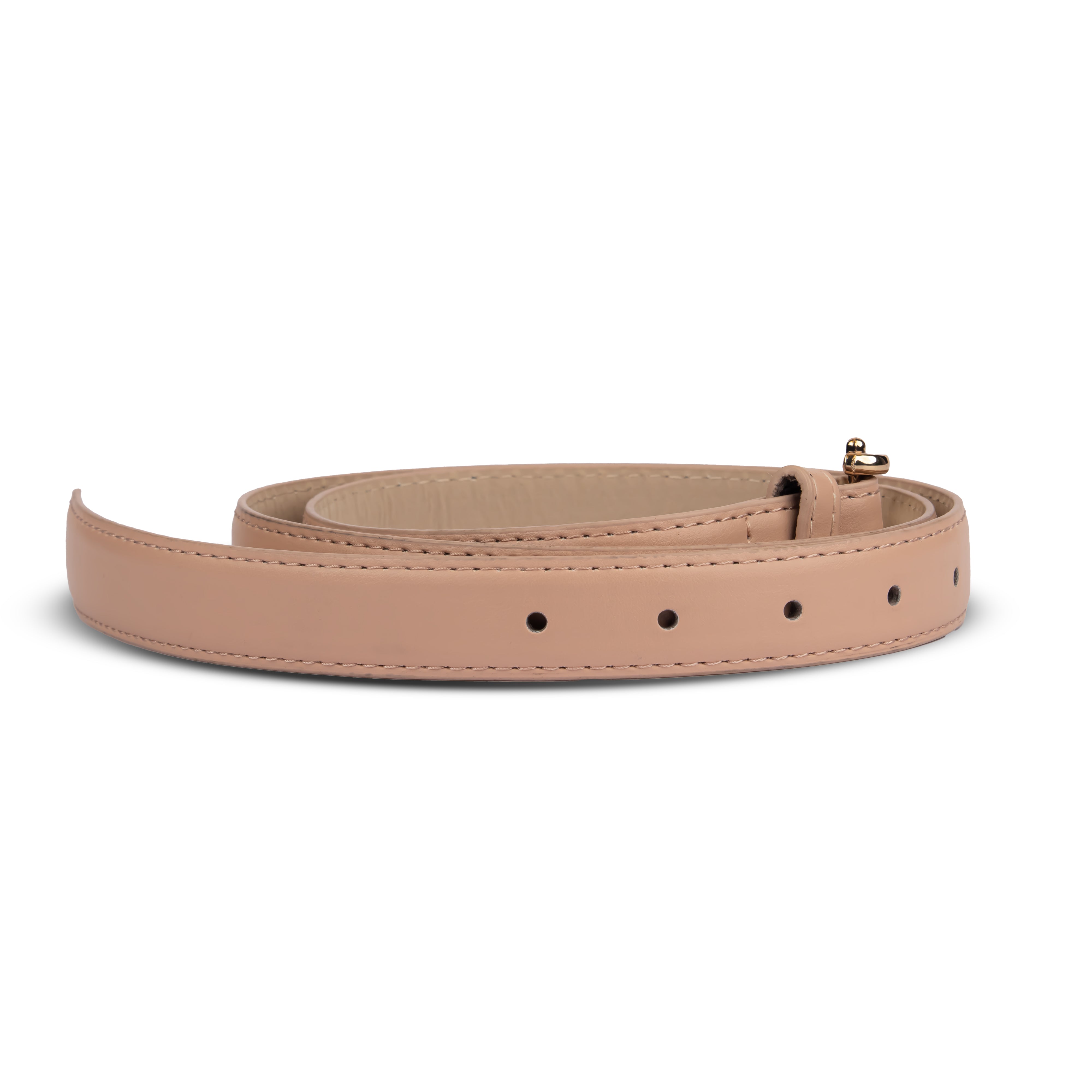 Blush Pink Belt with U-shaped Buckle