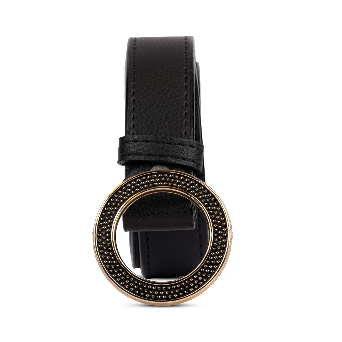 Black Golden Orbit Belt