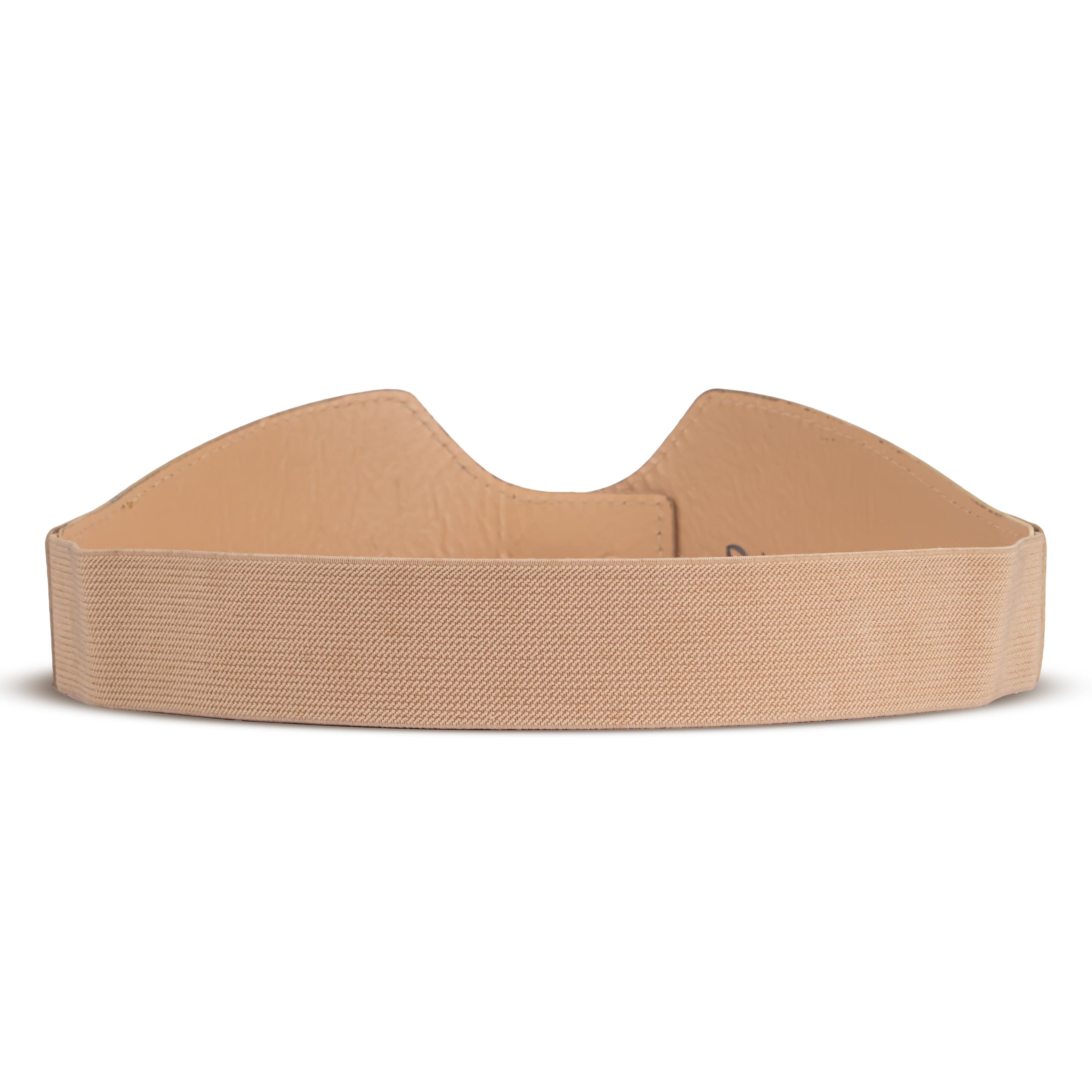 Tan Leather Belt with Gold Clasp