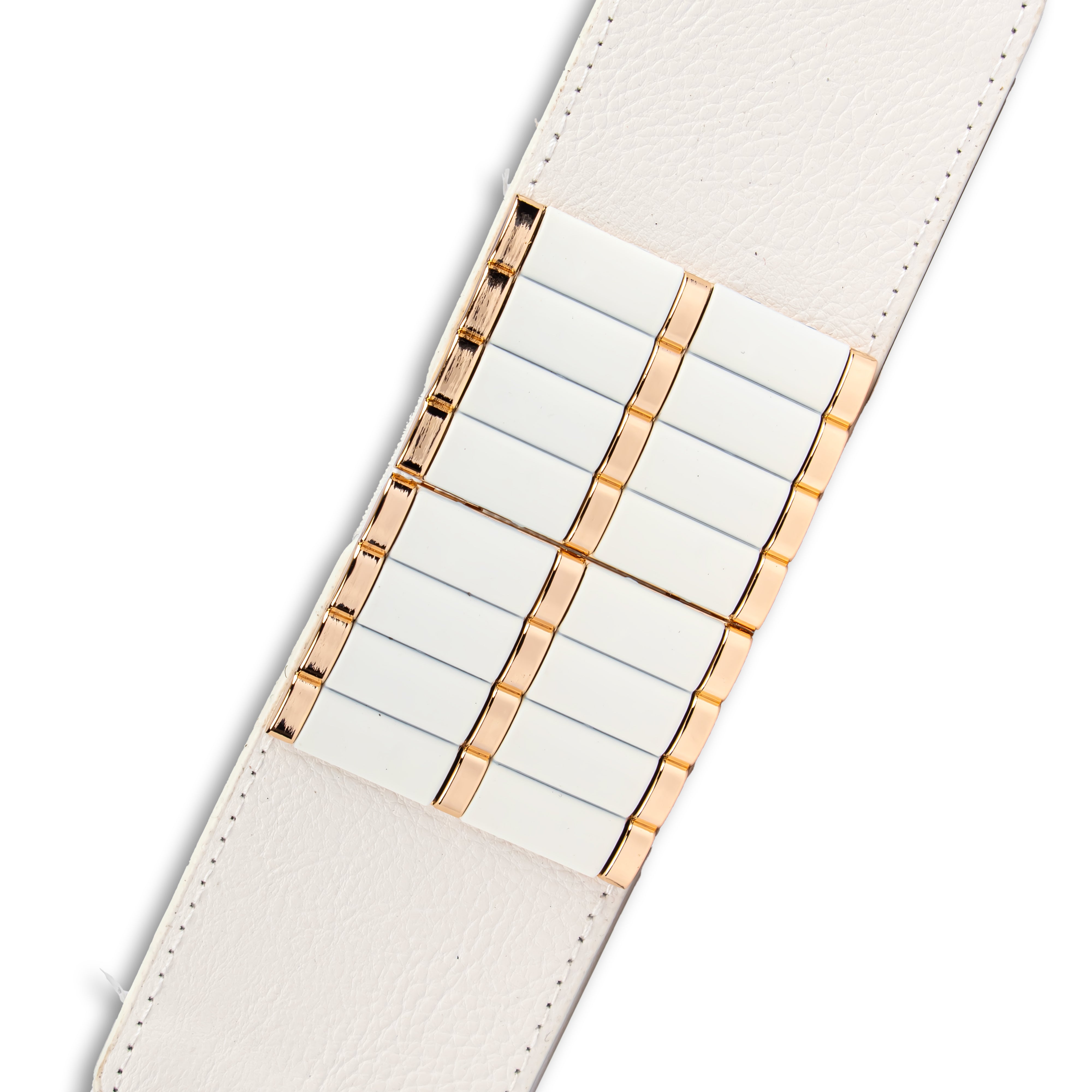 Casual White Fabric Dress Belt