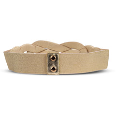 Bowknot Metal Buckle Skinny Stretch Waist Belt