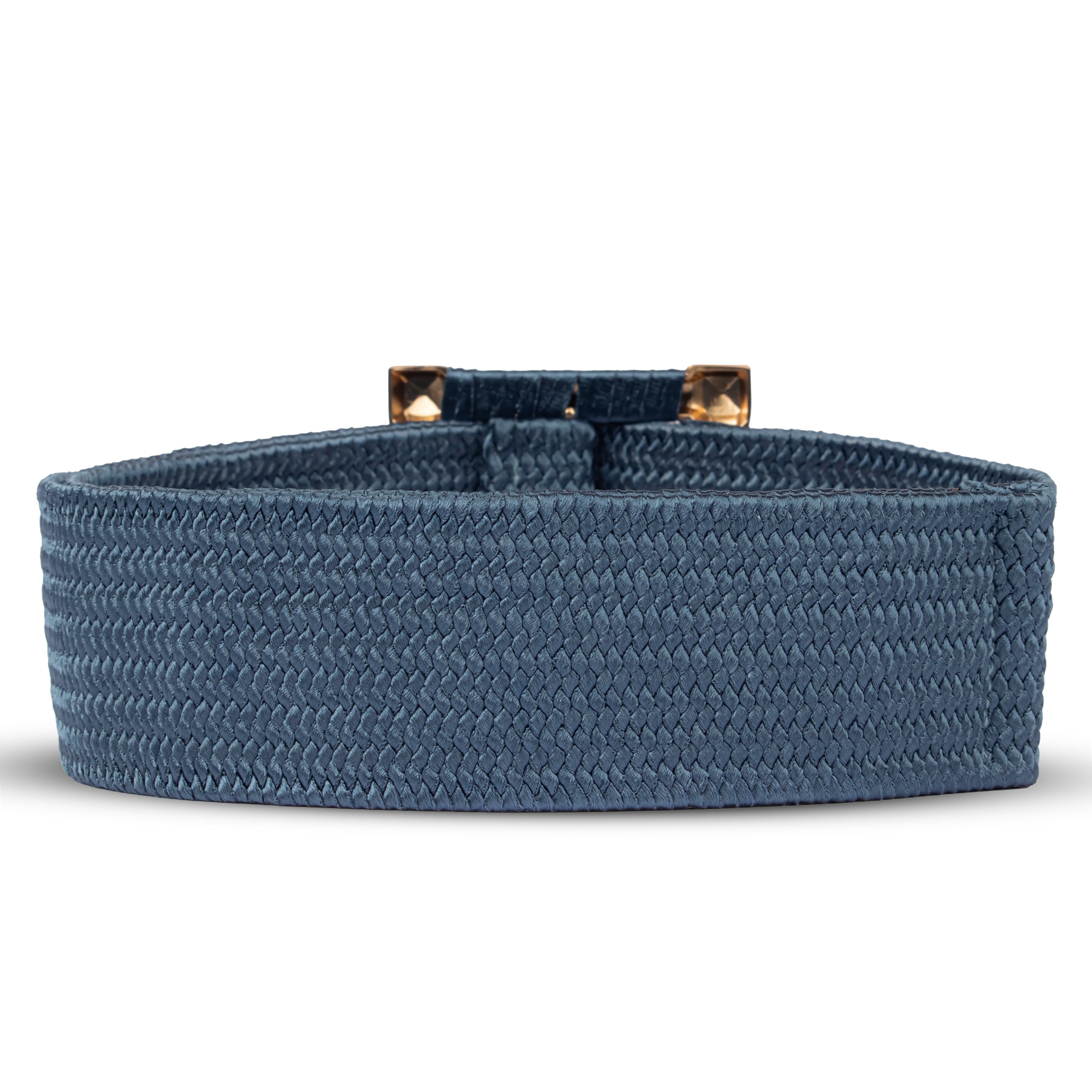 Blue Leather Belts With Square Buckle