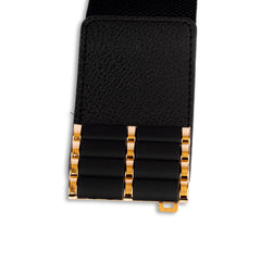 Casual Black Fabric Dress Belt