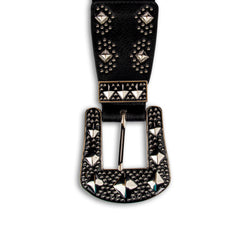 Exclusive Rhinestone Studded Black Belt