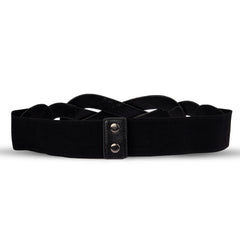 Bowknot Metal Buckle Skinny Stretch Waist Belt