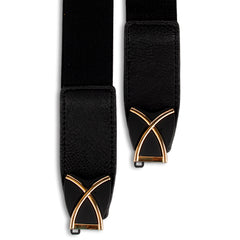 Elasticated Belt With Reverse C-Buckle