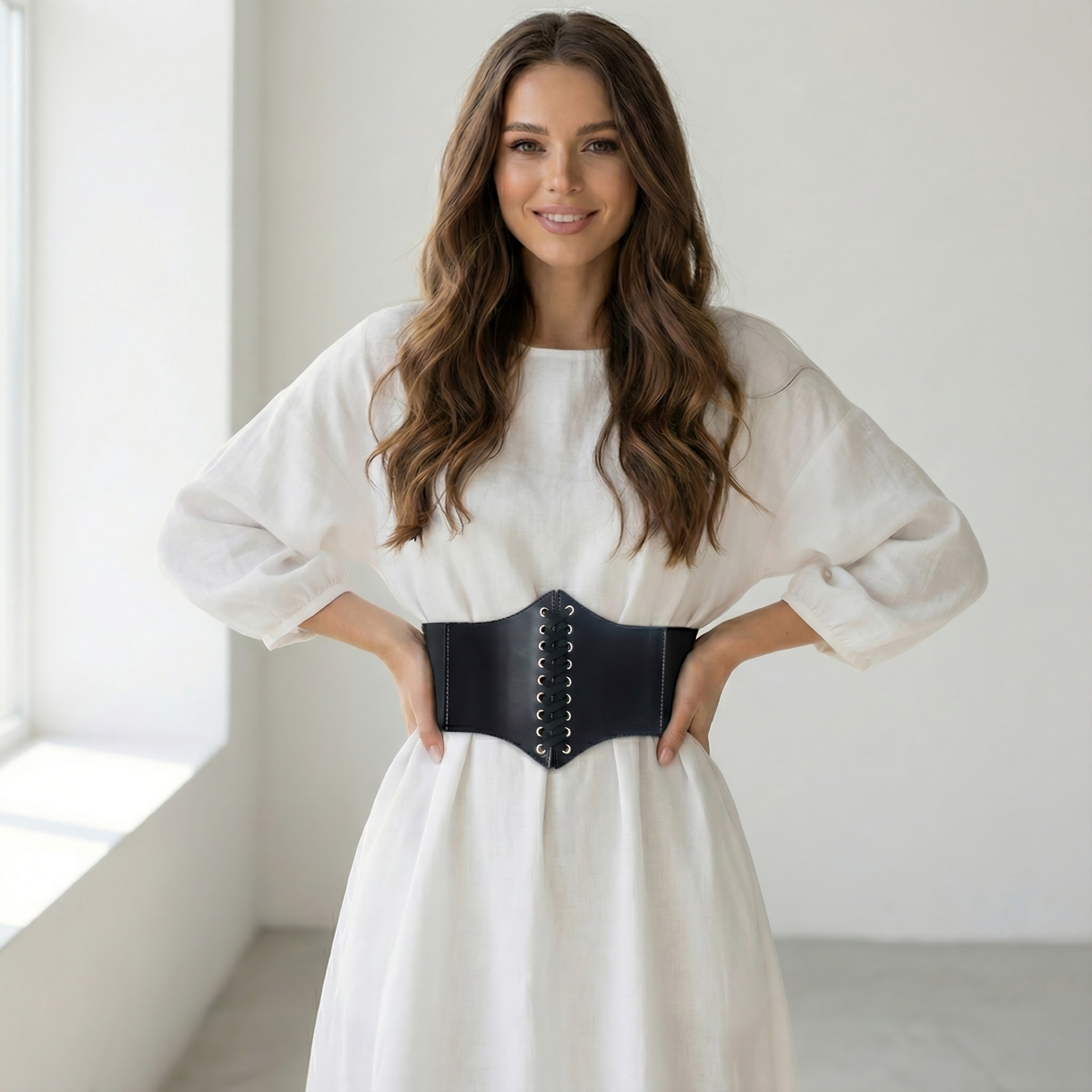 Lace-Up Corset Waist Belt