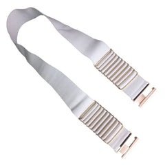 White Nylon Women's Stretchy Belt for Dresses