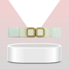 Square Shaped Stone-Studded Belt