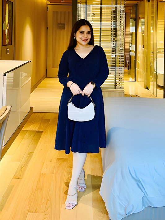 Midnight Elegance Lycra Dress