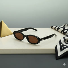 Silver & Blue Toned Rectangle Unisex Sunglass With Uv Protected Lens