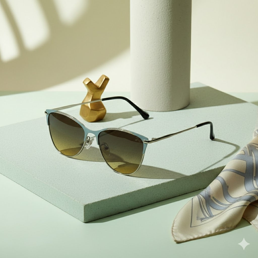 Modern Fashion Large Oversized Full Metal Sunglasses